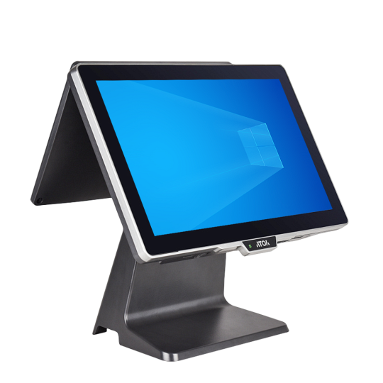 Сенсорный терминал АТОЛ JAZZ 16 (Lite, 15.6" P-CAP, Intel Celeron J3455, SSD128GB, RAM 8GB), без MSR, доп.монитор 11,6", с ОС 